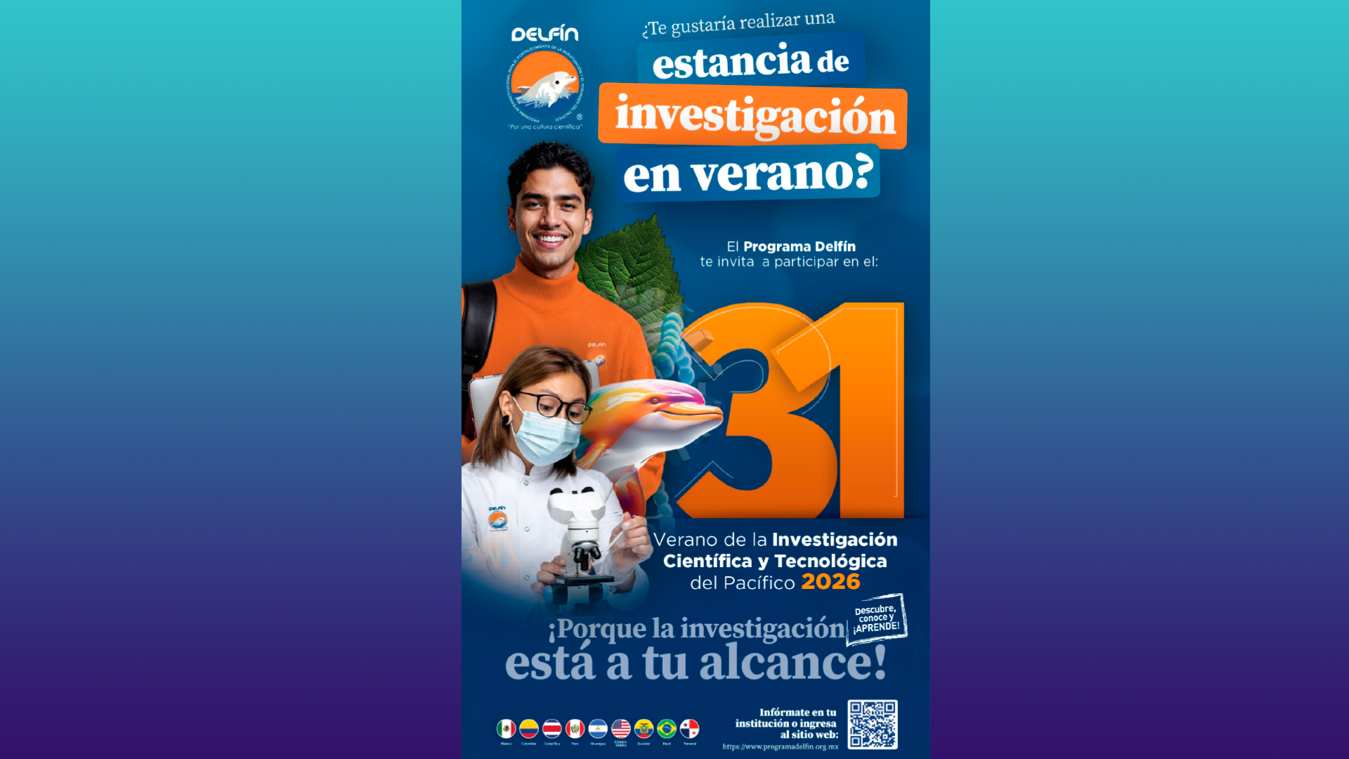 Convocatoria 31° Verano de la Investigación Científica y Tecnológica del Pacífico 2026